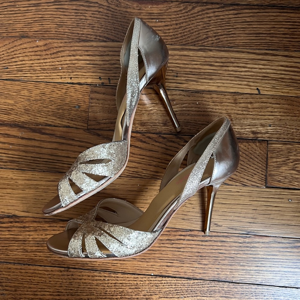 Jimmy Choo Gold Heels Size 37